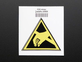 ESD (Electrostatic discharge) - Sticker! [Discontinued]