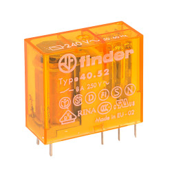 Finder 40.52.8.240.0000 240V Relay (Miniature) DPDT AC 8A