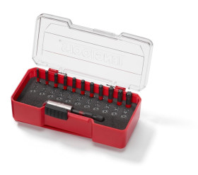 Zestaw końcówek do wkrętaka l. elementów: 12 rozmiar: 30 mm Zestaw końcówek udarowych z zaciskiem na pas Teng Tools