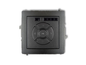 DECO Wyłącznik roletowy (sterowanie lokalne i pilotem) grafitowy 11DSR-2 KARLIK