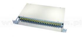 Przełącznica światłowodowa, 19", 24xSC/UPC MM simplex