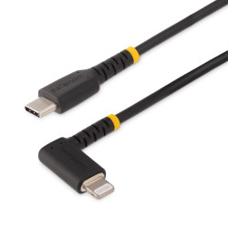 Lightning Kabel Złącze A USB C Złącze B Lightning dł. 2m Wytrzymały kabel Apple Lightning USB 2.0 kolor: Czarny