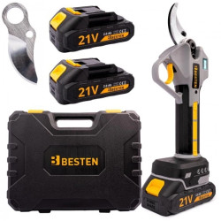 Sekator akumulatorowy BESTEN BE-2859 21 V do gałęzi do 50 mm z wyświetlaczem LED 1 szt.