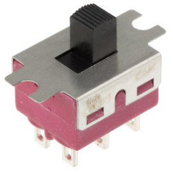 Przełącznik suwakowy, DPDT, Montaż panelowy, 6 A przy 120 V AC, 6 A przy 28 V DC, -30 → +65°C, C & K