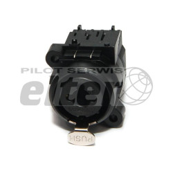 Złącze mikrofonowe żeńskie XLR Jack 6,3mm ACJC6V