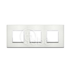 Ramka ozdobna Eikon Evo, 2+2+2M, Brilliant Aluminium, 21644.01