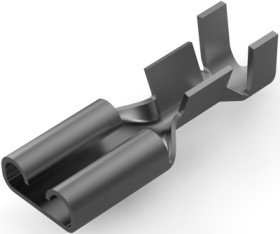 Uninsulated flat plug sleeve, 4.75 x 0.81 mm, 0.51 to 1.65 mm², AWG 20 to 15, phosphor bronze, tin-plated, 182485-4