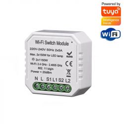 2 Kanałowy przekaźnik dopuszkowy WiFi Tuya