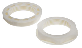 Nakrętka do dławnic kablowych gwint: M32 Nylon 66 Biały IP68 RS PRO