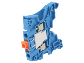 Zacisk rozgałęźny szynowy SNK 0,2÷4mm2 drogi 1 zaciski 2 niebieski 1SNK505320R0000 (ZS4-S-BL)