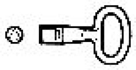 Trójkątna wkładka zamka 8mm, chromowana, dla obudów Spacial CRN i Thalassa PLM NSYTT8CRN