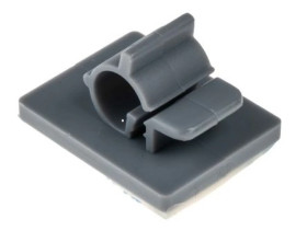 Spinka do kabli Zacisk kablowy, 7mm, materiał: Nylon 66, Samoprzylepny, 25 x 20mm, RS PRO