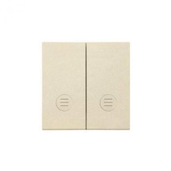 Simon 55 Klawisz podwójny z oczkami do: SW5L2M, SW6/2L2M, SW7/2L2M Szampański mat TKW5L2/144