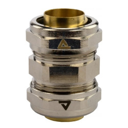 Łącznik metalowy prosty DN 16 do rur karbowanych Anaconda 16mm złączka z pierścieniem poliamidowym IP65