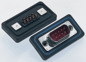 Złącze D-Sub 25-pinowe Żeński Proste Montaż na panelu Złoto na niklu