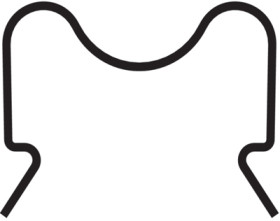 Transistor retaining clip, 10065568