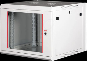 26210130 19" wall-mounted housing, 9U, 600mm depth, gray