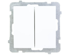 AS Łącznik schodowy podwójny biały ŁP-10G/m/00