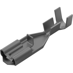 Uninsulated UPS system, 4.75 x 0.51 mm, 0.51-1.31 mm², AWG 20-16, brass, pre-tinned, 170331-1