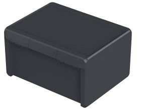 Obudowa Poliwęglan V0 szerokość zew. 300 mm długość zew. 239 mm wys. zew. 160 mm Bopla IP66, IP68 Szary grafitowy