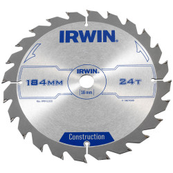 IRWIN&#xAE; 1907699 Construction Circular Saw Blade 184 x 16mm x 24T ATB