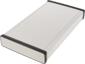 Aluminum enclosure, (L x W x H) 220 x 125 x 31 mm, natural, IP54, 1455P2201
