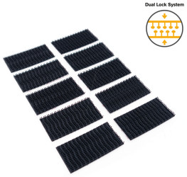 KLETT-K050X25 Dual Lock velcro, self-adhesive, 10er-Pack