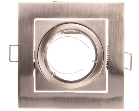 Sufitowa oprawa punktowa VILA uchylna, IP20, kwadrat, inox