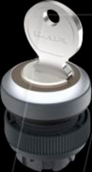 1.30.245.202/0000 RAFIX 22 QR, keyswitch, front ring silver metallic
