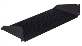 Półka Stała Do Szafy Rack 19 Cali 2U 220Mm Czarna