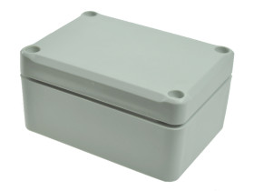 Obudowa; uniwersalna; Z56SJ-TM; ABS; 88mm; 64mm; 42mm; IP67; jasnoszary; z uszczelką wylewaną i tulejkami mosiężnymi; hermetyczn