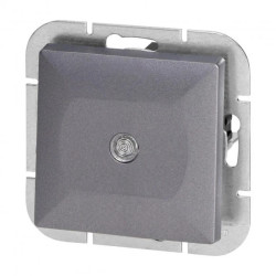 Łącznik krzyżowy p/t z podświetleniem Pearl, WP-8P/S, antracyt,OR-OE-7703/P/A