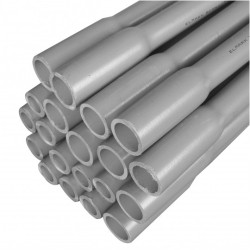 Rura odgromowa sztywna RCOM 20mm gładka kielichowa (ścianka 4mm) 1250N szara 2m ELMARK OP=40m