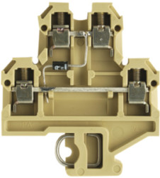 Component terminal block, screw connection, 0.5-4.0 mm², 10 A, beige/yellow, 0467960000