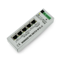 Tinycontrol POESWG-030 - switch 4F1G 4 porty 10/100Mb PoE + 1 port 1Gb - z funkcją zarządzania