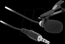 66279 Tie Lavalier Microphone Omnidirectional with Clip 3.5 mm
