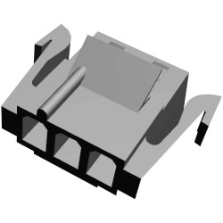 TE Connectivity 1-480304-0 MATE-N-LOK Pin Housing 3 Pins 5.08mm Spacing