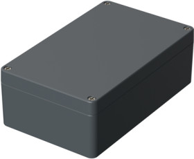 Aluminum enclosure, (L x W x H) 260 x 160 x 91 mm, silver gray (RAL 7001), IP66, A 130