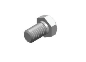 Śruba z łbem szesciokatnym w ocynku ogniowym 8x16 6505414 /100szt./