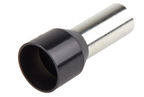 Końcówka tulejkowa izolowana 25mm² długość 16mm Czarny średnica 7.5mm Izolowane RS PRO