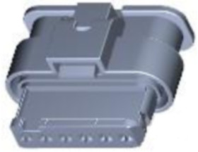 Socket, unequipped, 6 pole, straight, 1 row, black, 1-1670919-1