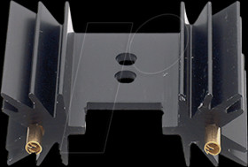 SK 104/50,8/STS Heat sink, 50.8 mm, aluminium, 9 K/W, SOT-32/TO-220/TO-3P