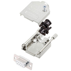 Encitech 6355-8002-11 D-Sub Receptacle set 9 Pins Solder Bucket