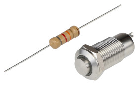 Nasadka przełącznika Zatrzaskowy SPST średnica wycięcia 12mm, montaż panelowy RS PRO