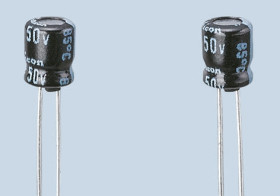 Kondensator 22μF 6.3V dc THT Nichicon roztaw: 1.5mm 4 (Dia.) x 5mm