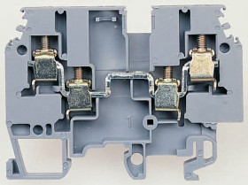 Kostka zaciskowa na szynie DIN Entrelec poziomy: PojedynczyŚruba SNA raster: 6mm 32A 800 V AC