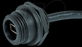 PX0443 Mounted coupler type B, 5-pin with cable, crimp