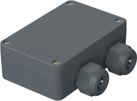 PA enclosure, (L x W x H) 98 x 64 x 34 mm, silver gray (RAL 7001), IP65, 38102700