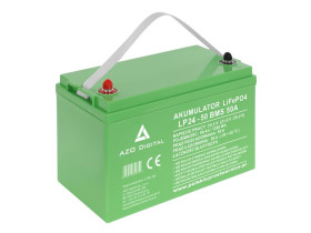 Akumulator LiFePO4 LP24-50 50Ah 24V 50A Bluetooth mata grzewcza