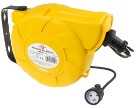 Bęben kablowy 2m 1 gniazda Szpula kablowa typ Typ E - gniazdo francuskie CEE 7/7 niemieckie Schuko/francuskie 16A 230 V